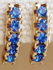 Saphire blue earrings