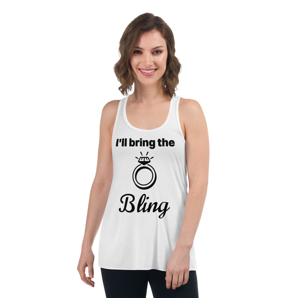 Bachelorette Tank - I'll bring the Bling (white)